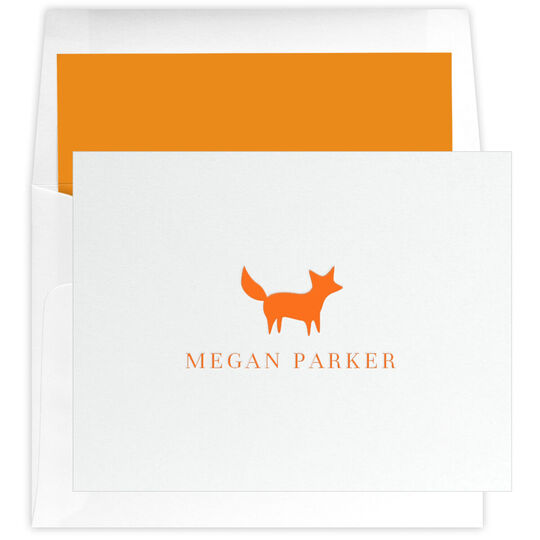 Animal Motif of Choice Letterpress Folded Note Cards